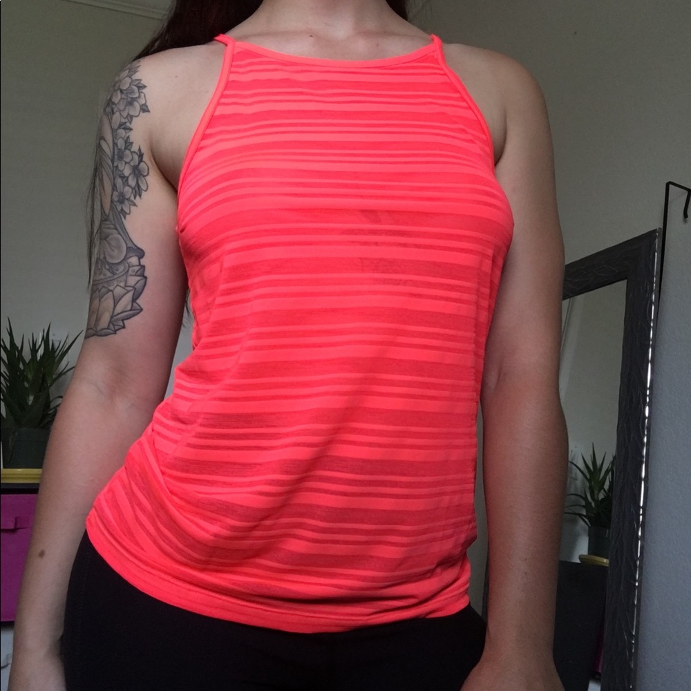 Bright coral workout tank!
